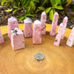 Shop for handmade Mini Rhodonite Obelisk - Rhodonite Carved Tower - Rhodonite Stone at Magic Crystals. Rhodonite Polished Heart Healing Crystal Gemstone. Rhodonite is a wonderfully peaceful crystal. Enjoy FREE SHIPPING when you shop at magiccrystals.com