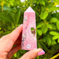 Top Quality Pink Rhodonite Tower