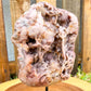 Buy Magic Crystals Pink Amethyst Polished Point, Pink Amethyst Slab #P with Druzy Pockets on a stand. Pink Amethyst Slab - Druzy Amethyst Stone on Stand, Point, Stone Point, Crystal Point, Amethyst Stones on stand at Magic Crystals. Natural Amethyst Gemstone for PROTECTION, PEACE, INSPIRATION. Magiccrystals.com