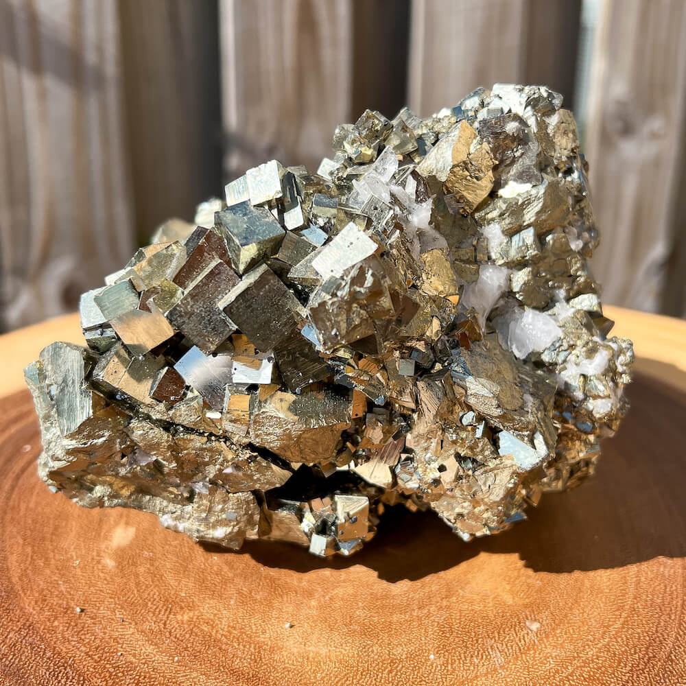 Shop from High-Quality Pyrite Cube with Clear Quartz Cluster from Peru B , Fools Gold at Magic Crystals. Pyrite Freeform Protect Stone, Rough Pyrite, Raw Pyrite Freeform! Pyrite stone. We carry a wide variety of clear quartz gemstones, Howlite, and quartz specimens. FREE SHIPPING AVAILABLE.