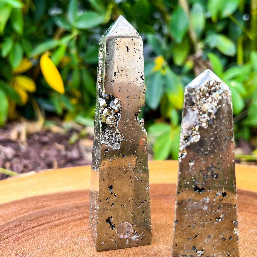 Shop from Magic Crystals One Rough Druzy Pyrite obelisk Metal Stand, obelisk Pyrite Chunk on Stand, Point on Stand Pin, Fools Gold. Pyrite obelisk Protect Stone, Rough Pyrite, Raw Pyrite obelisk! Pyrite stone. We carry a wide variety of clear quartz gemstones, and quartz specimens. FREE SHIPPING AVAILABLE. Pyrite-Obelisk-D