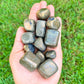 Shop for Pyrite Tumbled Stone, Raw Pyrite, Natural Pyrite, Polished Natural Pyrite, Pyrite Crystal Magic Crystals. gift from Peru. These are lovely Pyrite Chunks is one of the strongest determination stones. Raw Pyrite Cluster. Money Crystal. Abundance Crystal. Rough Pyrite Nuggets