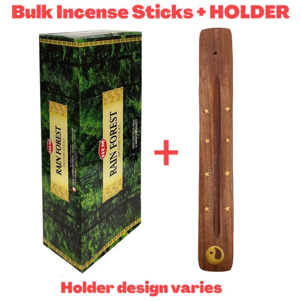 Shop for Hem Rain Forest Incense Sticks Natural Fragrance | Selva Incienso at Magic Crystals. Free Shipping Available. 6 tubes of 20 sticks, 120 sticks total. Quality Incense. Hem is known throughout the world for producing traditional incense made from quality woods, flowers, resins, and essential oils.