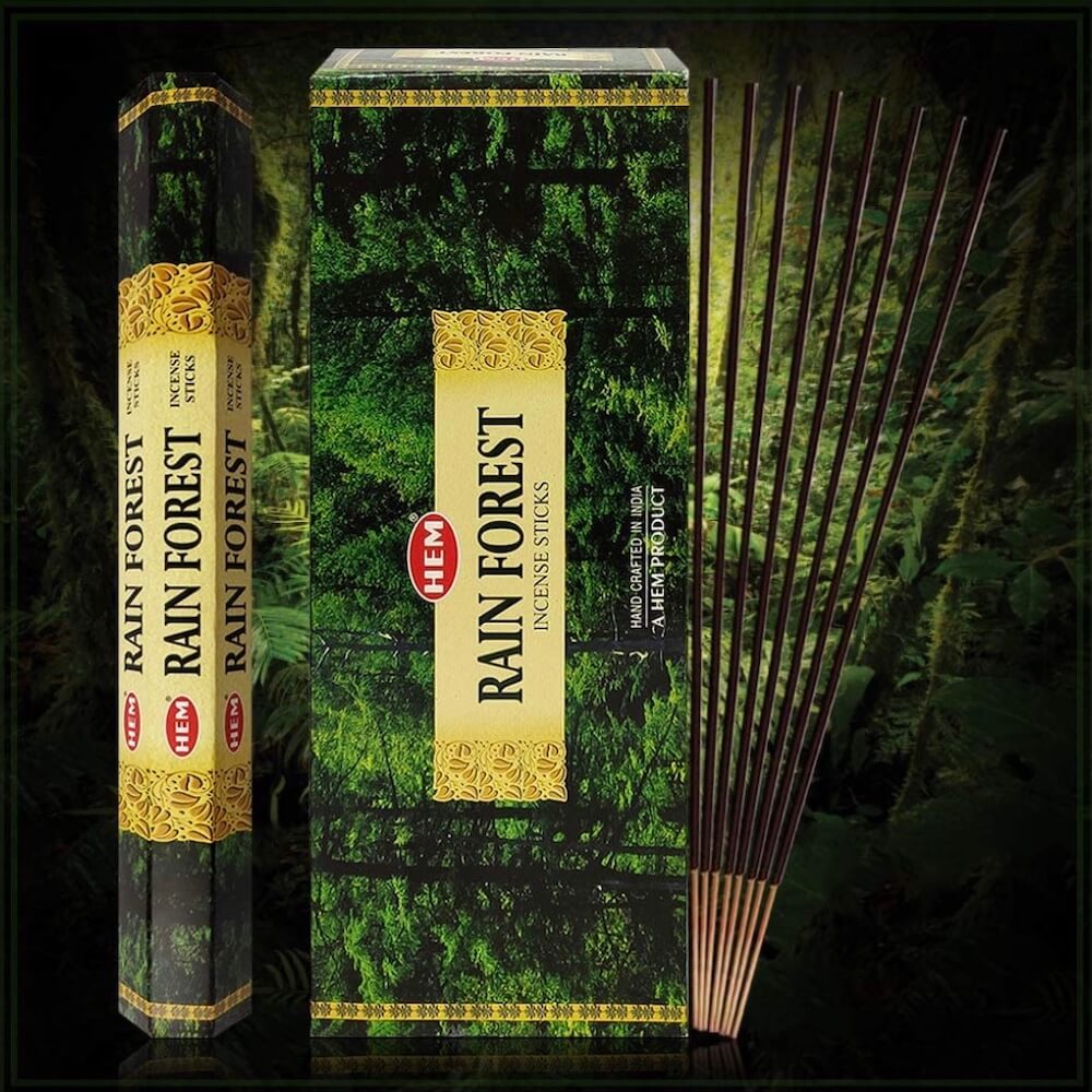 Shop for Hem Rain Forest Incense Sticks Natural Fragrance | Selva Incienso at Magic Crystals. Free Shipping Available. 6 tubes of 20 sticks, 120 sticks total. Quality Incense. Hem is known throughout the world for producing traditional incense made from quality woods, flowers, resins, and essential oils.