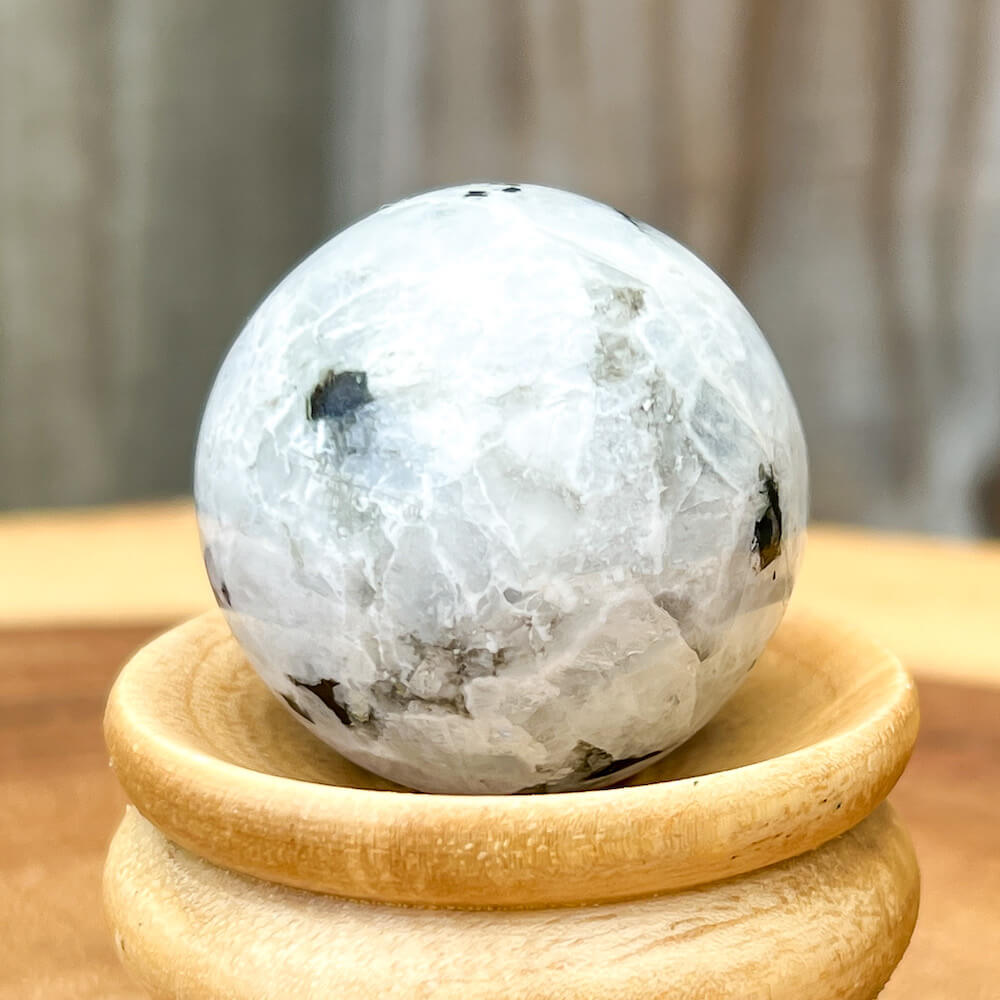 Looking for a Beautiful Rainbow Moonstone Sphere - B ?  Shop at Magic Crystals for Healing Crystal Balls, Rainbow Moonstone Balls, Flashy Rainbow Moonstone Sphere Balls, Healing Crystal Ball. White Flashy Blue Feldspar Crystal Ball, Housewarming Gift Home Décor, Natural Stone Hand Carved Sphere, Moonstone.