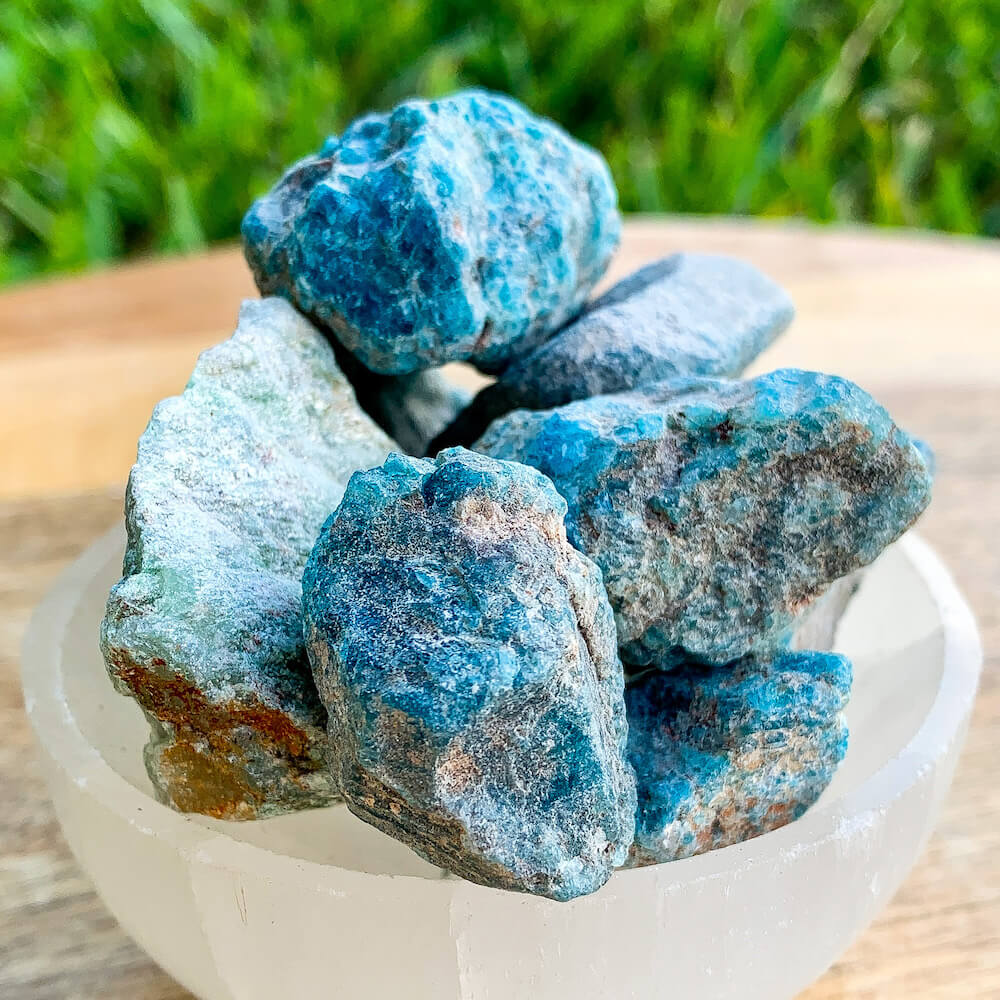 Check out Magic Crystals for the very best in unique Raw Blue Apatite Crystal Healing stone - Blue crystal. Buy genuine apatite gemstone stones with FREE SHIPPING available. Blue Apatite tumbled stones meaning: MOTIVATION • MANIFESTATION • COMMUNICATION. Healing Crystal apatite Jewelry,Natural stones bracelets