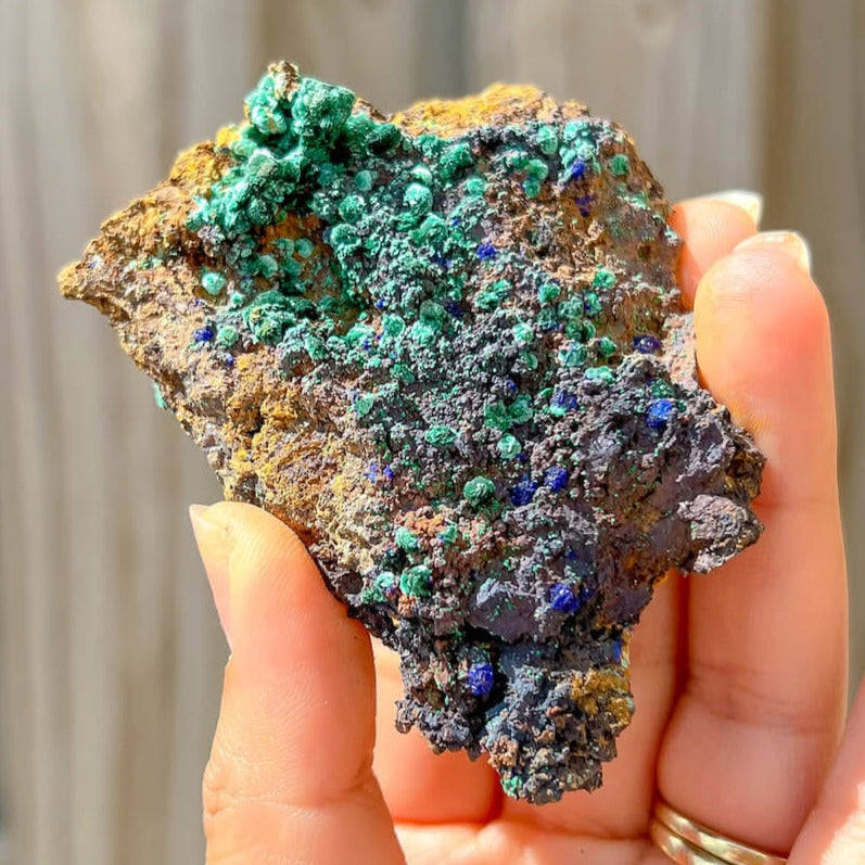 Check out for Raw Azurite on Malachite specimen, Azurite Malachite Stone at Magic Crystals for the very best in unique, Azurite Malachite Unpolished, Azurite Malachite healing stones, Azurite-Malachite, Azurite-Malachite, Rough Azurite on Malachite. unique Malachite with Azurite crystals. Reiki blessed crystal clusters. 