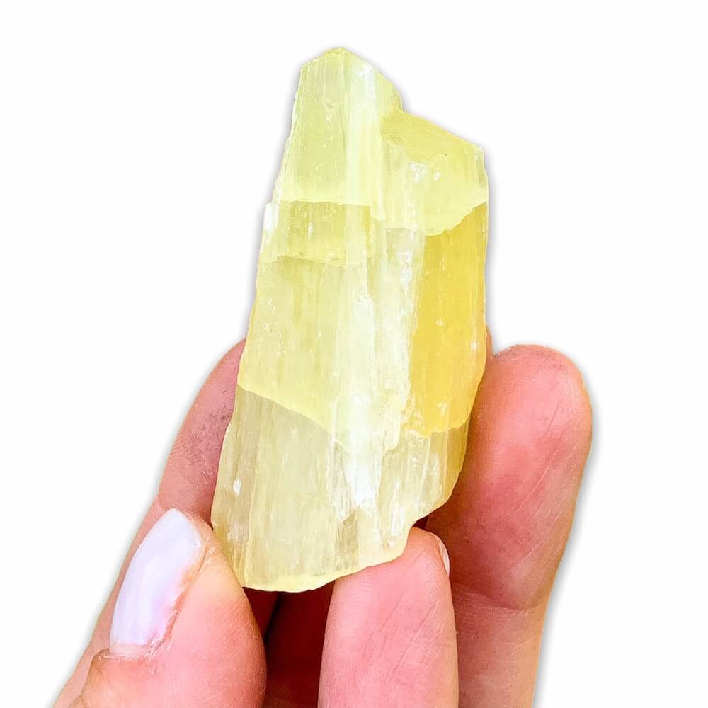 Looking for Raw Pineapple Calcite? Magic Crystals carries Pineapple Chunk, also known as Lemon Calcite Raw Chunk. FREE SHIPPING available on Pineapple Crystal.  Healing Stone | Metaphysical Stone | Meditation. Yellow Calcite has beautifully positive and joyful energy. It bolsters your personal power and optimism.
