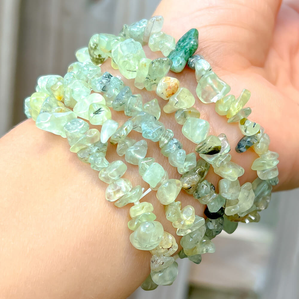 Prehnite-Raw-Bracelet. Check out our Gemstone Raw Bracelet Stone - Crystal Stone Jewelry. This are the very Best and Unique Handmade items from Magic Crystals. Raw Crystal Bracelet, Gemstone bracelet, Minimalist Crystal Jewelry, Trendy Summer Jewelry, Gift for him and her. 