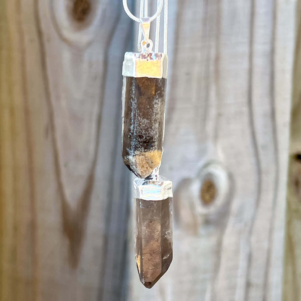 Looking for a Raw Smoky Quartz Necklace? Find a Raw Smoky Quartz Point Necklace, Smoky Quartz Jewelrwhen you shop at Magic Crystals. Natural Smoky Crystal Healing Pendant Necklace. Smoky Quartz Pendant meaning is a stone that has been known to help with patience and peace.