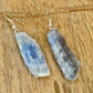 Blue KYANITE Statement Earrings - Raw Stone Jewelry - Crystal Earrings - Healing Crystals and Stones - Kyanite Dangle Earrings. Shop for handmade kyanite Jewelry at Magic Crystals. FREE SHIPPING available. Christmas gift, birthday present.