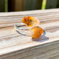 Real-Citrine-Ring. Shop for Adjustable Dual Crystal Ring - Chakra Ring Jewelry from Magic crystals. 2 points crystal ring for creativity, passion, wisdom, and love. Activate your chakra. Birthstone Rings. Pure Natural Raw Healing Crystal for Women, men. Minimal Gemstone Rings, Chunky crystal rings, Raw gemstone rings, Raw crystal rings.