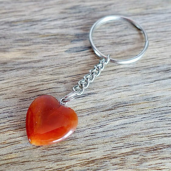 Heart Keychain. Red Agate keychain. Shop at Magic Crystals for Crystal Keychain, Pet Collar Charm, Bag Accessory, natural stone, crystal on the go, keychain charm, gift for her and him. Red Agate is a great LOVE. Red Agate Natural Stone Keychain, Crystal Keychain, Red Agate Crystal Key Holder. Red gemstone.