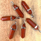 Double Point Gemstone Necklace - Red Jasper. Looking for a handmade Crystal Jewelry? Find genuine Double Point Gemstone Necklace when you shop at Magic Crystals. Crystal necklace, for mens and women. Gemstone Point, Healing Crystal Necklace, Layering Necklace, Gemstone Appeal Natural Healing Pendant Necklace. Collar de piedra natural unisex.