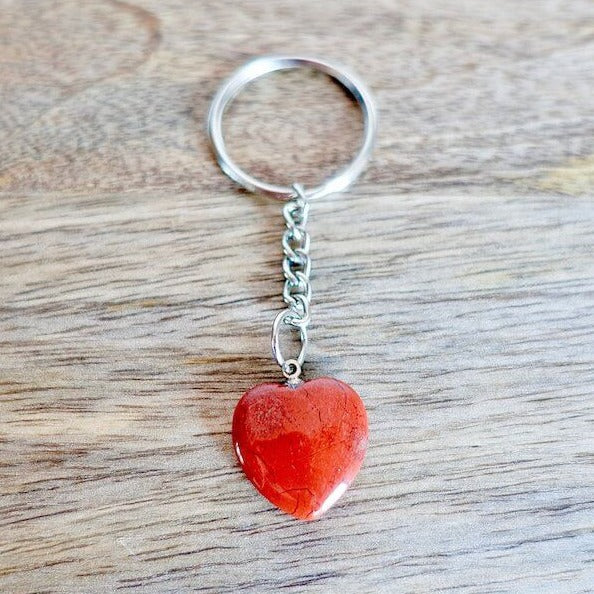 Red Jasper keychain. Shop at Magic Crystals for Crystal Keychain, Pet Collar Charm, Bag Accessory, natural stone, crystal on the go, keychain charm, gift for her and him. Red Jasper is a great for vitality. Red Jasper Natural Stone Keychain, Crystal Keychain, Red Jasper Crystal Key Holder. Red gemstone.