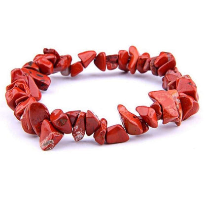 Red-Jasper-Raw-Bracelet. Check out our Gemstone Raw Bracelet Stone - Crystal Stone Jewelry. This are the very Best and Unique Handmade items from Magic Crystals. Raw Crystal Bracelet, Gemstone bracelet, Minimalist Crystal Jewelry, Trendy Summer Jewelry, Gift for him and her. 