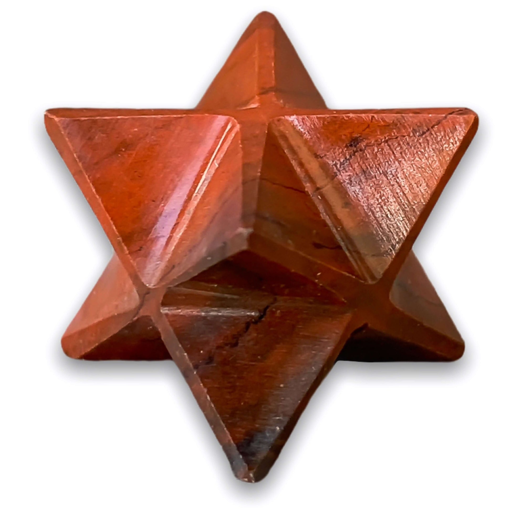     Red-Jasper Merkaba Crystal Protection Sacred Meditation Energy Generator. Gemstone Merkaba Star - Magic Crystals.