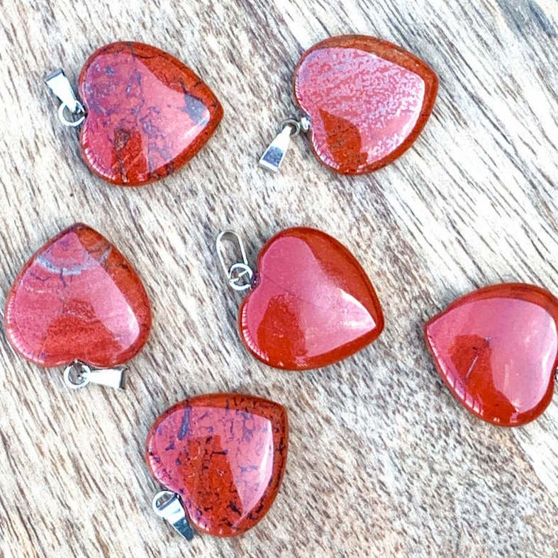 Red-Jasper-Stone-Heart Pendant. Carnelian Stone Heart Necklace and Pendant. Check out our Love Heart Crystal Necklace, Love Stone pendant Necklace, Natural Gemstone Heart necklace, perfect Valentine gift for her. handmade pieces from Magic Crystals Carnelian necklace, chakra healing Carnelian pendant, Healing Crystal Carnelian Jewelry
