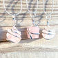Looking for a handmade Rose Quartz Necklace? Find the best quality Rose Quartz Necklace when you shop at Magic Crystals. STONE OF LOVE. Rose Quartz Wrapped Necklace, Raw Rose Quartz Jewelry, Rose Quartz  Pendant, Rose Quartz Necklace, Wire Wrapped Rose Quartz.FREE SHIPPING available. Rose Quartz cube In Silver Spiral Pendant.