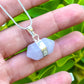 Rose-Quartz-Silver Pendant Handmade Crystal Necklace - Stone Necklace
