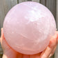Looking for a Large rose quartz sphere? Shop at Magic Crystals for an incredibly pink natural rose quartz ball from Brazil. Large Rose Quartz Sphere - B. Crystal ball large crystal sphere. Large Rose Quartz Crystal Sphere, Polished Rose Quartz Sphere | Rose Quartz Specimen. FREE SHIPPING AVAILABLE.