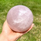 Looking for a Large rose quartz sphere? Shop at Magic Crystals for an incredibly pink natural rose quartz ball from Brazil. Large Rose Quartz Sphere - B. Crystal ball large crystal sphere. Large Rose Quartz Crystal Sphere, Polished Rose Quartz Sphere | Rose Quartz Specimen. FREE SHIPPING AVAILABLE.