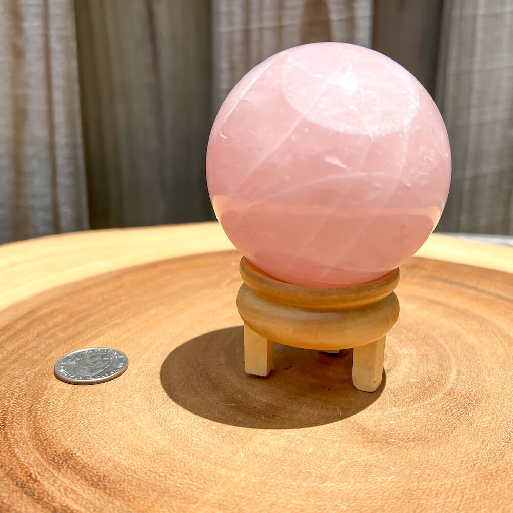 Looking for a Large rose quartz sphere? Shop at Magic Crystals for an incredibly pink natural rose quartz ball from Brazil. Large Rose Quartz Sphere - C. Crystal ball large crystal sphere. Large Rose Quartz Crystal Sphere, Polished Rose Quartz Sphere | Rose Quartz Specimen. FREE SHIPPING AVAILABLE.