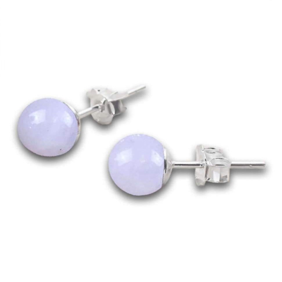 Rose Quartz Earrings,Bead Stud Earrings, Pink Jewelry - Magic Crystals