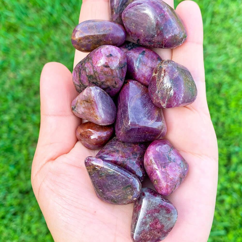 Ruby crystal - ruby stone - ruby tumbled stone - Ruby -MAGIC CRYSTALS ...