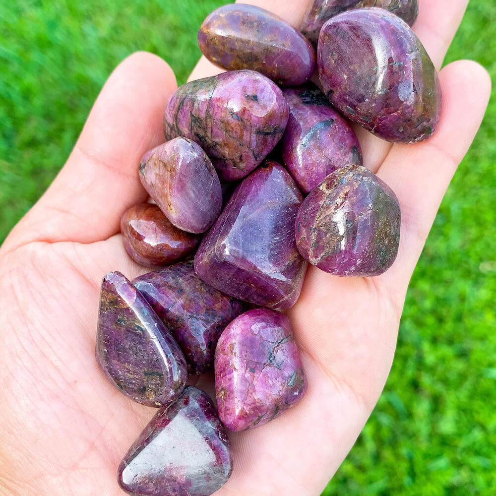 Ruby crystal - ruby stone - ruby tumbled stone - Ruby -MAGIC CRYSTALS ...