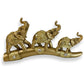 Set of 3 Elephant Brass Statue-Statues-Magic Crystals