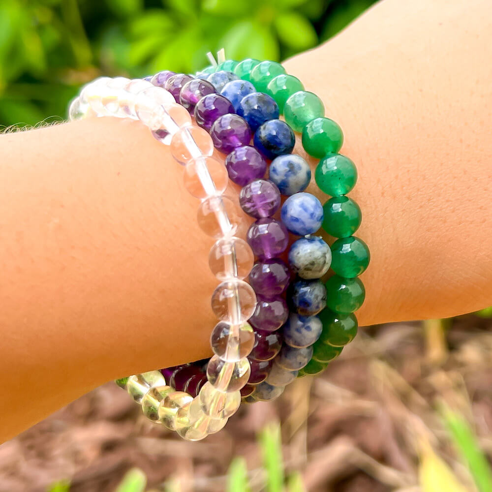 The Sagittarius Gemstone Bracelet Set from Magic Crystals is perfect and designed for people whose sun sign is Sagittarius. Sagittarius zodiac signs are generous, and idealistic. Best Sagittarius crystals and Sagittarius Zodiac Pack gift for birthdays, Christmas, mother's day, and Zodiac Kit.