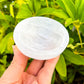 Looking for a selenite bowl with Free Shipping? Shop at Magic Crystals for handcrafted Selenite Ritual Bowl, Charging Bowl, Selenite Alter Bowl, Selenite Bowls, Selenite Cleansing Bowls. Selenite quickly opens and activates the third eye, crown chakra, and the Soul Star chakra above the head. Selenite-2.5-Bowl