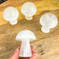 Selenite--Mushroom. Looking for Crystal Mushroom? Shop Crystal Mushroom Carving, Gemstone Mushroom, Healing Crystal, Crystal Collection, Crystal Gift at Magic Crystals. Natural Crystal mushrooms 2”, carved crystal, mushrooms crystals, medium crystal mushroom for Energy Reiki Point with FREE SHIPPING AVAILABLE.