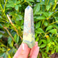 Looking for Green Serpentine Obelisk? Shop at Magiccrystals.com for Genuine Green Peruvian Serpentine Magnatite Tower - Serpentine Tower - Stone Point - Jewelry Making Supplies and more. Magic Crystals FREE SHIPPING on quality crystals. Serpentine is associated with the heart chakra and increases love and nurturing.Serpentine-Obelisk-l