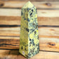 Looking for Green Serpentine Obelisk? Shop at Magiccrystals.com for Genuine Green Peruvian Serpentine Magnatite Tower - Serpentine Tower - Stone Point - Jewelry Making Supplies and more. Magic Crystals FREE SHIPPING on quality crystals. Serpentine is associated with the heart chakra and increases love and nurturing.Serpentine-Obelisk-O