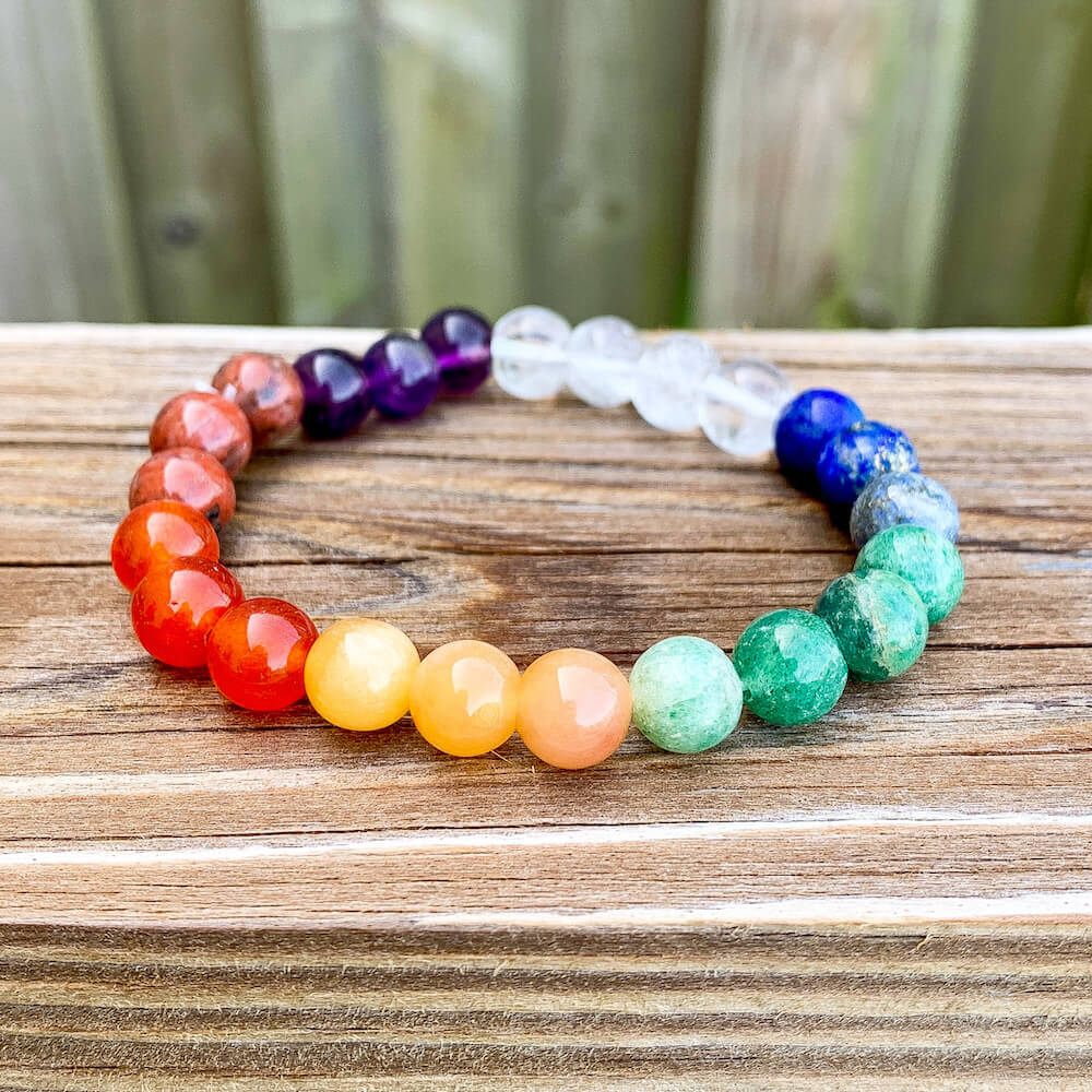 Looking for 7 Chakra Stone Beaded Bracelet? Shop at Magic Crystals for crystal healing Seven Chakra Jewelry. Reiki Healing Crystal Gemstone Yoga Energy Handmade Gift. FREE SHIPPING IS AVAILABLE.  Beaded jewelry, and bracelets made for healing. Healing stone bracelet. Chakra jewelry.