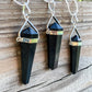Looking for a Unique Shungite Jewelry? Find Shungite Double Point Necklace - Shungite Jewelry, EMF Protection Pendant, Double point Shungite handmade crystal when you shop at Magic Crystals. Shop genuine shungite necklace. Women and Mens shungite necklace with FREE SHIPPING AVAILABLE. 