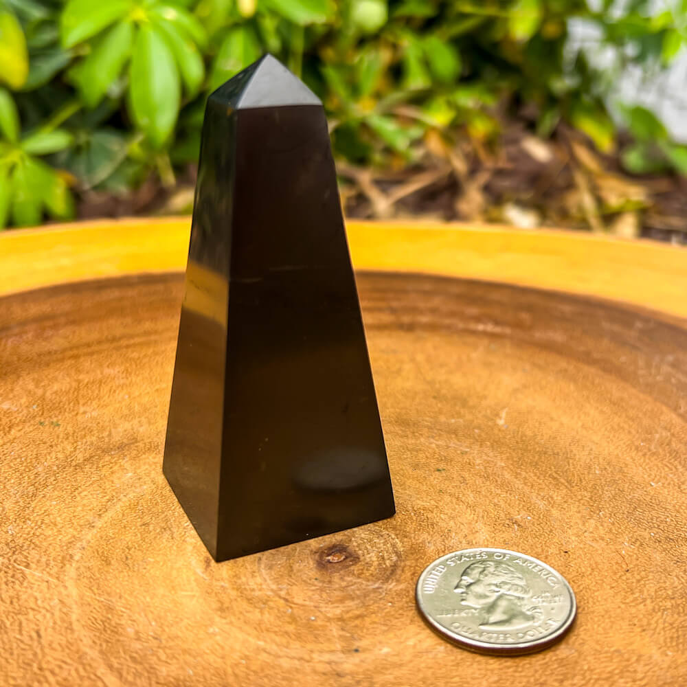Shungite Obelisk for EMF Shielding & Grounding | Magic Crystals