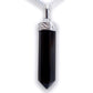 shungite necklace - Single Point Crystal Necklace