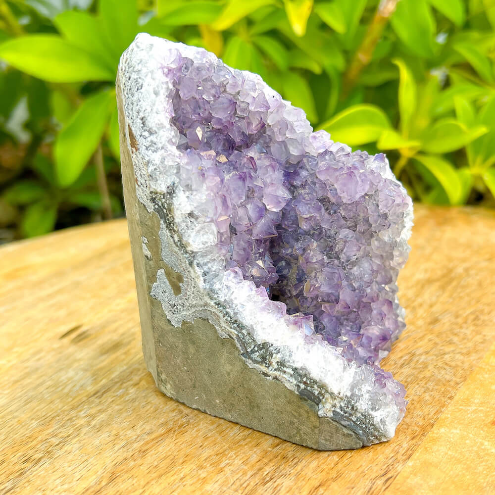 Shop at Magic Crystals for Small Amethyst Polished Geode - Cathedral Amethyst. VERY High Quality. World’s Highest Quality Amethyst Geode, Crystals and Stones, Healing stones. Top Rated Mineral Dealer. Authenticity Certificates. Deep & Rich Hues. Amethyst from Brazil and Uruguay available. Small-Amethyst-Cluster-12