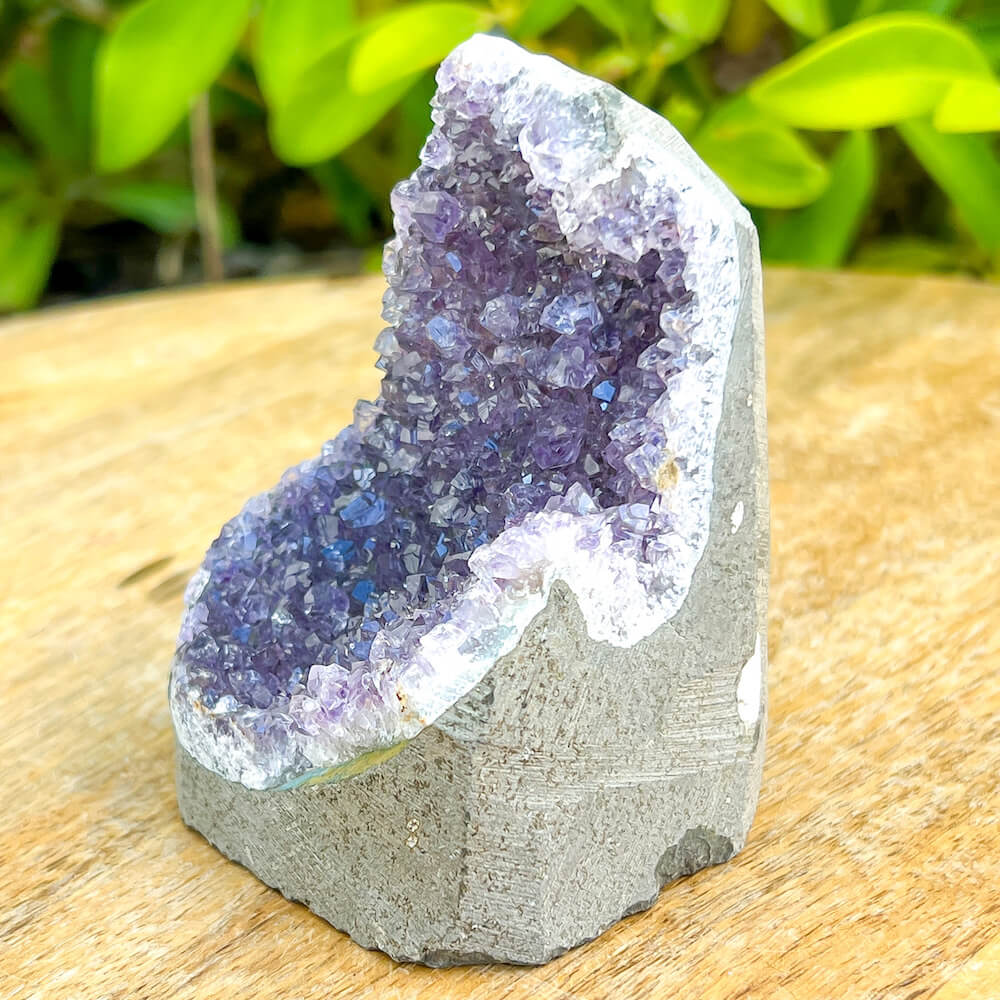 Shop at Magic Crystals for Small Amethyst Polished Geode - Cathedral Amethyst. VERY High Quality. World’s Highest Quality Amethyst Geode, Crystals and Stones, Healing stones. Top Rated Mineral Dealer. Authenticity Certificates. Deep & Rich Hues. Amethyst from Brazil and Uruguay available. Small-Amethyst-Cluster-8.