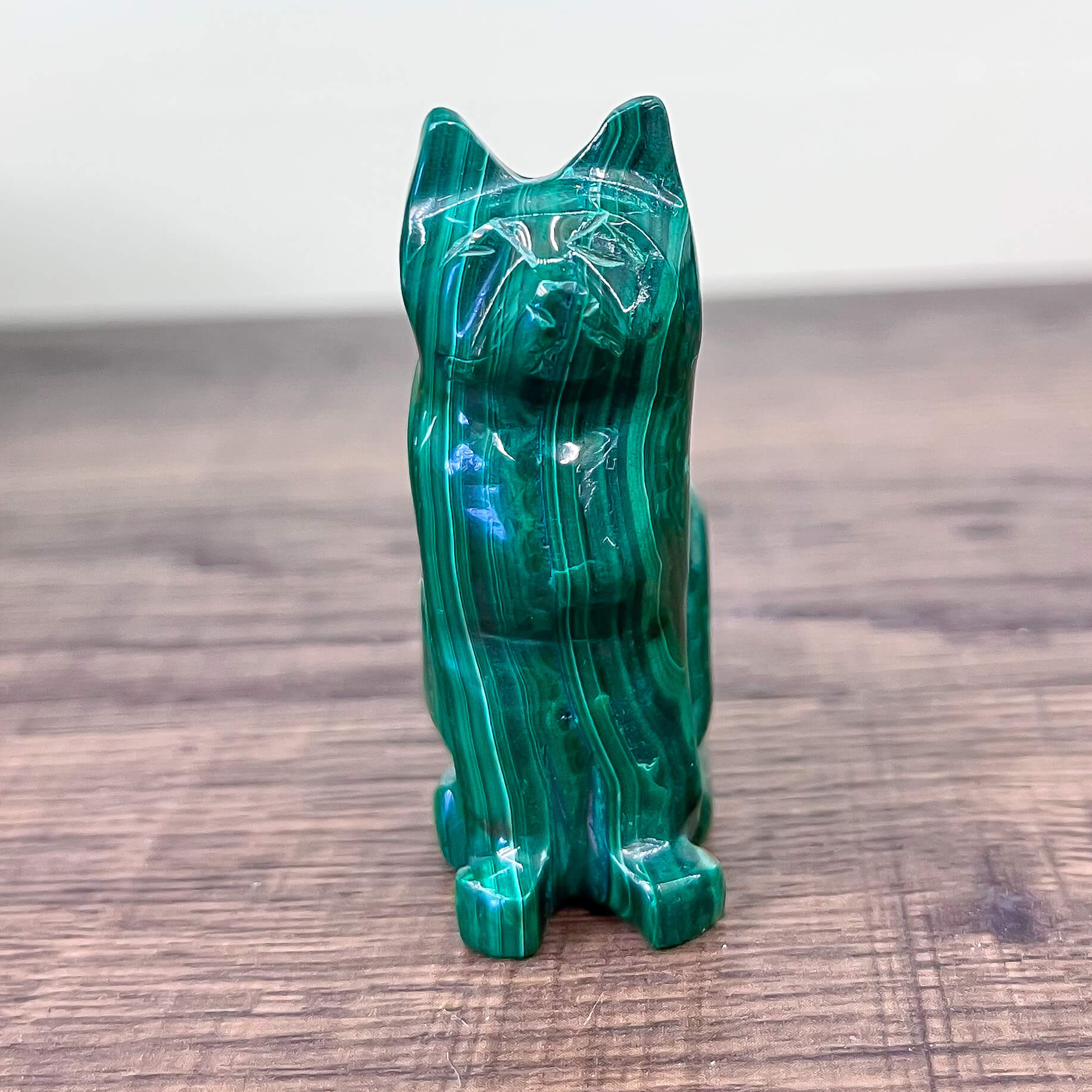 Genuine Malachite. Shop at Magic Crystals for Small Genuine Malachite Cat - Natural Malachite Cat Carving from Congo. Malachite Animal, Gifts for Her, Gifts for Him, Crystal Gemstones, Home Decor. FREE SHIPPING AVAILABLE. Hand Carved Malachite Stone Cat, Home Decor, Crystal Healing, Mineral Specimen #1.