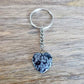 Snowflake Obsidian keychain. Shop at Magic Crystals for Crystal Keychain, Pet Collar Charm, Bag Accessory, natural stone, crystal on the go, keychain charm, gift for her and him. Snowflake Obsidian Natural Stone Keychain, Crystal Keychain, Snowflake Obsidian Crystal Key Holder