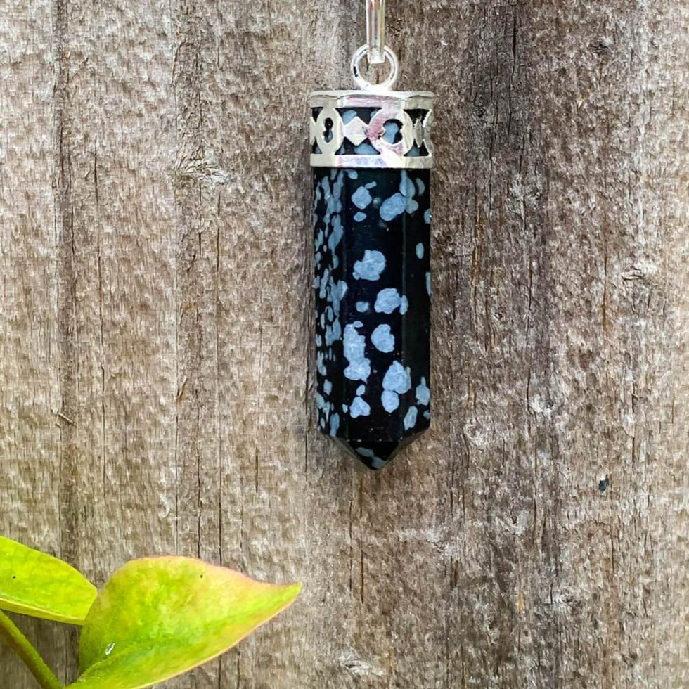    Snowflake-Obsidian-Necklace