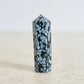 Gemstone Single Point Wand - Snowflake Obsidian Point. Check out our Jewelry points, Healing Crystals, Bohemian Stones, Pointed Gemstone, Natural Stones, crystal tower, pointed stone, healing pencil stone. Single Terminated Gemstone Mix Crystal Pencil Point Stone, Obelisk Healing Crystals ,Mixed Points, Tower Pencil. Mini Crystal Towers.