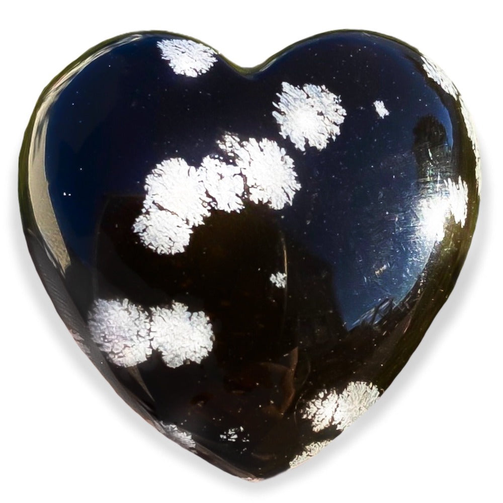 Shop for Large Heart Crystal - Heart Shaped Carved Crystals at Magic Crystals. Gems & Minerals for Meditation Crystal Home Decor, perfect Gift For A Friend. Enjoy FREE SHIPPING when you shop at magiccrystals.com.-Snowflake-Heart-Carving
