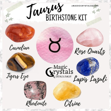 Taurus Zodiac Crystal Set Crystals for Taurus Magic Crystals