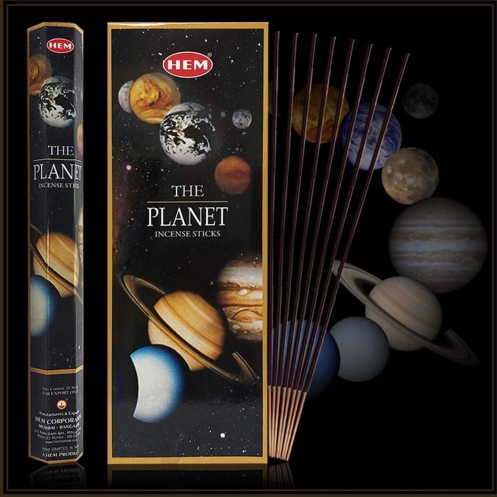 Shop for The Planet - El Planeta Sticks 120 Sticks Box - Hem Incense at Magic Crystals. Free Shipping Available. 6 tubes of 20 sticks, 120 sticks total. Quality Incense. Hem is known throughout the world for producing traditional incenses made from quality woods, flowers, resins, and essential oils.