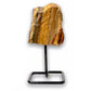 Looking for One Rough Tiger Eye Metal Stand, Tiger Eye Chunk on Stand, Point on Stand Pin, Tiger Eye Protect Stone, Rough Tiger Eye, Raw yellow Tiger Eye. Look no further! Magiccrystals.com carries a variety of crystal tiger eye. Find Yellow Tiger Gemstone & unique pieces with FREE SHIPPING available at Magic Crystals